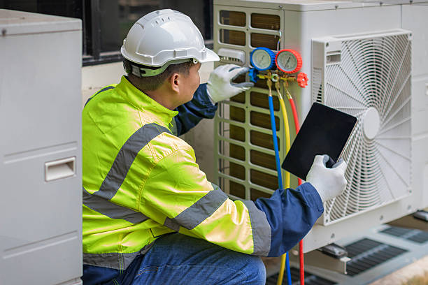 Professional Hvac Maintenance technician working in Marion, MS